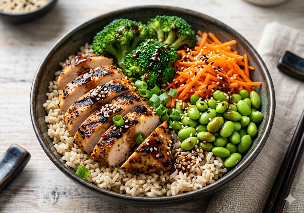 Grilled Chicken Rice Bowl